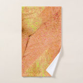 Lederstil mit abgenutzter Farbe, Lachs Badhandtuch Set (Handtuch)