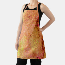 Lederstil mit abgenutzter Farbe, Lachs Schürze