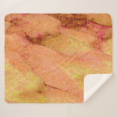 Lederstil mit abgenutzter Farbe, Lachs Sherpadecke (Vorderseite (Horizontal))