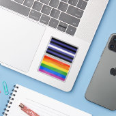 Lederstreifen Aufkleber (Laptop mit iPhone)