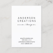 Lederstreifen mit niedlichem Herzmuster Visitenkarte (Rückseite)