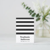 Lederstreifen mit niedlichem Herzmuster Visitenkarte (Stehend Vorderseite)