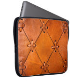Lederstruktur. Laptopschutzhülle (Vorne Rechts)