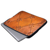 Lederstruktur. Laptopschutzhülle (Vorne Knopf)