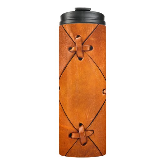 Lederstruktur. Thermosbecher (Vorderseite)