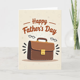 Ledertasche Vatertagskarte Karte