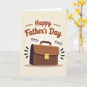 Ledertasche Vatertagskarte Karte (Gelbe Blume)