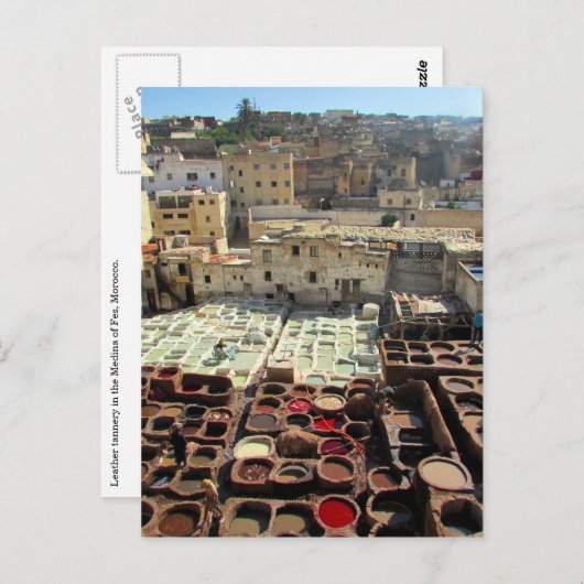 Lederteppiche Postkarte (Vorne/Hinten)