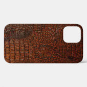 Ledertextilien, braun, abstrakt, antik, ,ba Case-Mate iPhone hülle (Rückseite (Horizontal))
