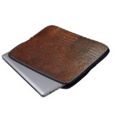 Ledertextilien, braun, abstrakt, antik, ,ba laptopschutzhülle (Vorne Knopf)