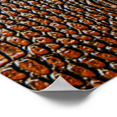 Ledertextilien, braun, abstrakt, antik, ,ba poster (Ecke)