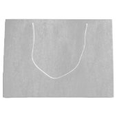 Ledertextur aus hellgrauem Imitat Große Geschenktüte (Vorderseite)