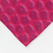 Ledertextur aus rosa Leder Fleecedecke (Ecke)