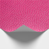Ledertextur aus rosa Leder Geschenkpapier (Ecke)