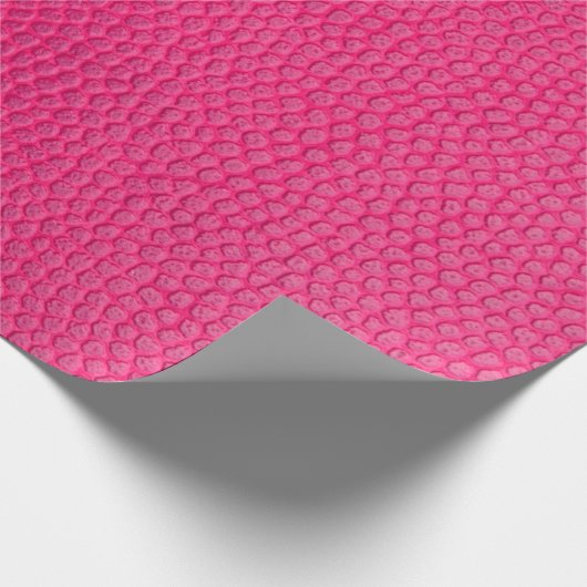Ledertextur aus rosa Leder Geschenkpapier (Ecke)