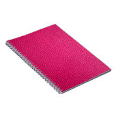 Ledertextur aus rosa Leder Notizblock (Rechte Seite)
