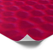 Ledertextur aus rosa Leder Poster (Ecke)