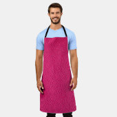 Ledertextur aus rosa Leder Schürze (Getragen)