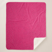 Ledertextur aus rosa Leder Sherpadecke (Vorderseite)