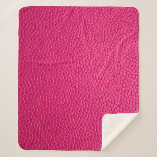 Ledertextur aus rosa Leder Sherpadecke (Vorderseite)