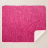 Ledertextur aus rosa Leder Sherpadecke (Vorderseite (Horizontal))
