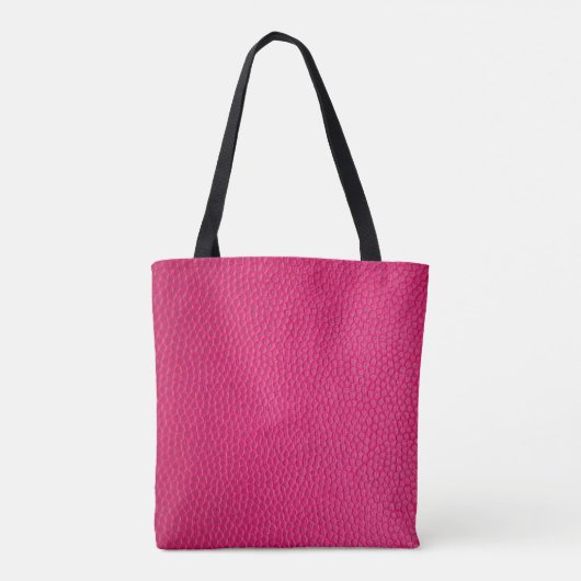 Ledertextur aus rosa Leder Tasche (Rückseite)