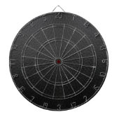 Ledertextur aus schwarzem Imitat Dartscheibe (vorne)