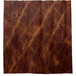 Ledertextur braun,Textur,abstrakt,Acces Duschvorhang