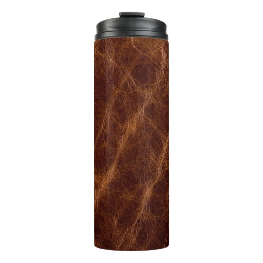 Ledertextur braun,Textur,abstrakt,Acces Thermosbecher (Vorderseite)