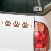 Ledertextur Dog Paw Print Autoaufkleber (Auf Lkw)