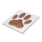 Ledertextur Dog Paw Print Fliese (Seite)
