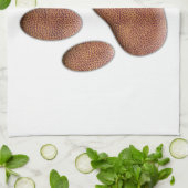 Ledertextur Dog Paw Print Handtuch (Gefaltet)