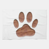 Ledertextur Dog Paw Print Handtuch (Horizontal)