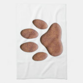 Ledertextur Dog Paw Print Handtuch (Vertikal)