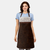 Ledertextur elegante, einfache Backküche Schürze (Getragen)