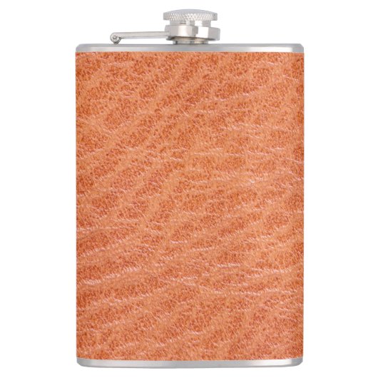 Ledertextur Flachmann (Vorderseite)