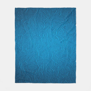 Ledertextur Fleecedecke