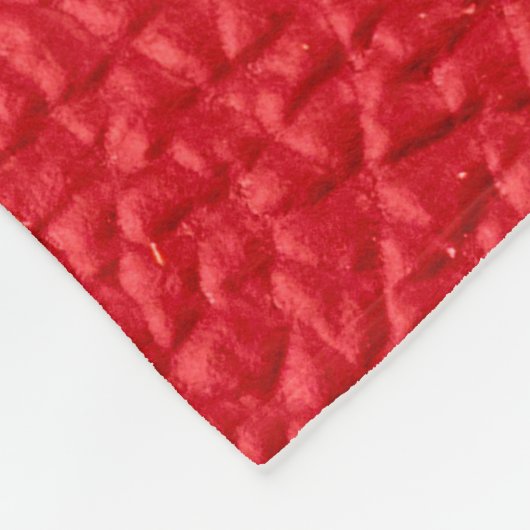 Ledertextur Fleecedecke (Ecke)