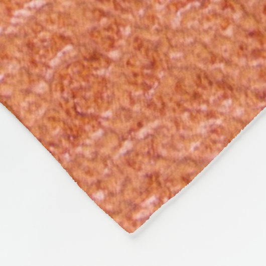 Ledertextur Fleecedecke (Ecke)