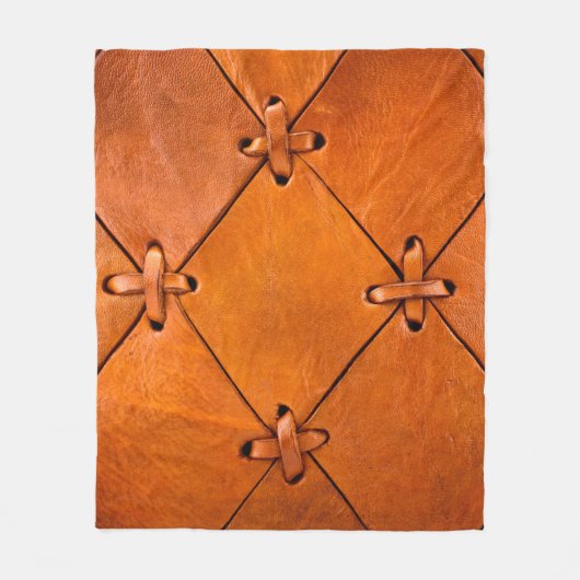 Ledertextur. Fleecedecke (Vorderseite)