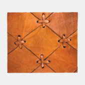Ledertextur. Fleecedecke (Vorderseite (Horizontal))