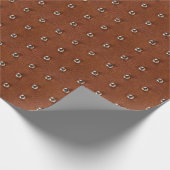 Ledertextur Geschenkpapier (Ecke)