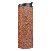 Ledertextur, Hintergrundtextur, Kunst, Hintergrund Thermosbecher (Nach links gedreht)