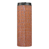 Ledertextur, Hintergrundtextur, Kunst, Hintergrund Thermosbecher (Rückseite)