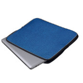 Ledertextur im Hintergrund, blau,textur Laptopschutzhülle (Vorne Knopf)