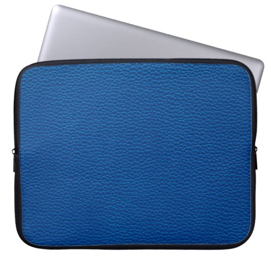 Ledertextur im Hintergrund, blau,textur Laptopschutzhülle (Vorderseite)