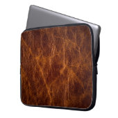 Ledertextur in Braun,Textur,Hintergrund,ar Laptopschutzhülle (Vorderseite Links)
