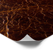 Ledertextur in Braun,Textur,Hintergrund,ar Poster (Ecke)