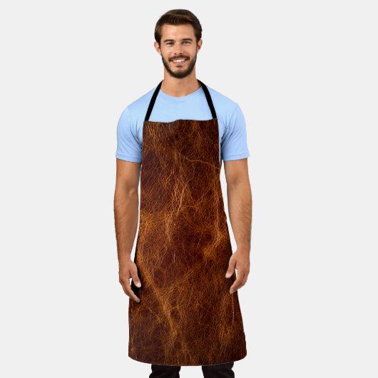 Ledertextur in Braun,Textur,Hintergrund,ar Schürze (Getragen)