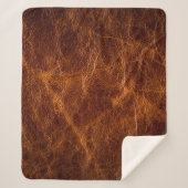 Ledertextur in Braun,Textur,Hintergrund,ar Sherpadecke (Vorderseite)